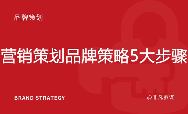 营销策划品牌策略5大步骤