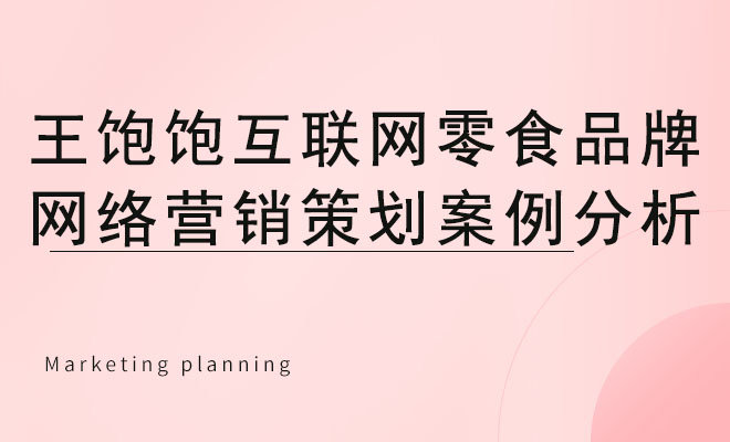 王饱饱互联网零食品牌网络营销策划案例分析