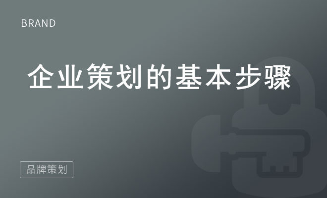 企业策划的基本步骤