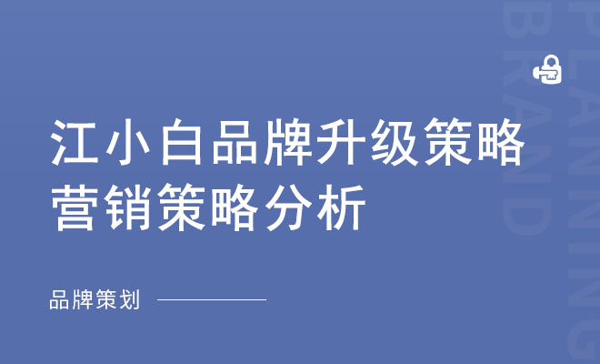 江小白品牌升级策略_营销策略分析