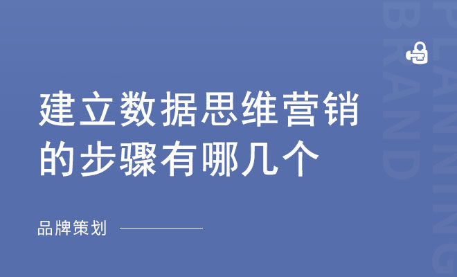 建立数据思维营销的步骤有哪几个