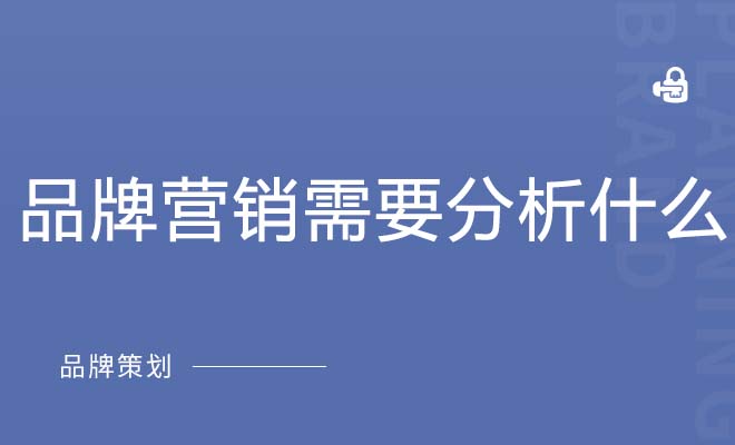 品牌营销需要分析什么