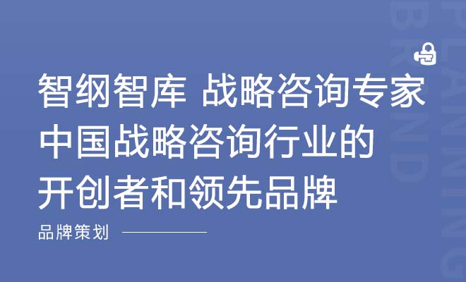 智纲智库 战略咨询专家 中国战略咨询行业的开创者和领先品牌